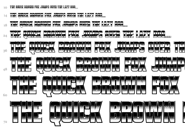 Vanchrome font waterfall